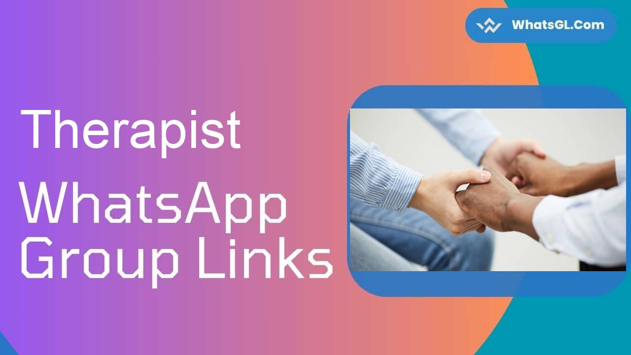 Therapist WhatsApp Group Links